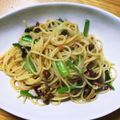 はっち～♪'s cooksnap of when they made 株なめことベーコンの和風パスタ.