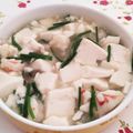 SakuranboX's cooksnap of when they made 辛くない!! 白い麻婆豆腐.