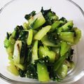 おいしく食べよう！'s cooksnap of when they made チンゲン菜のうま塩ナムル【作り置き】.