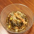 murasakii's cooksnap of when they made がごめ昆布とかにかまの酢の物.