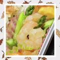 ゆけり３兄弟's cooksnap of when they made 海老とアスパラの塩炒め◎お弁当にも♪.