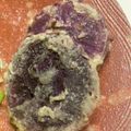 あおむし26's cooksnap of when they made 紫芋の天ぷら 簡単卵なし 弁当夕食.