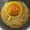 ＫＯＲＯ♪'s cooksnap of when they made 離乳食・炊飯ジャーでおかゆと温野菜.