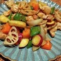プルプルプルメリア's cooksnap of when they made 鶏と根菜のピリ辛甘酢炒め.