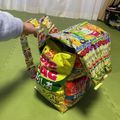 えびーにょ☆'s cooksnap of when they made 1500円以下で作れる❁お菓子リュック❁.
