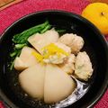 マルんちの丸顔's cooksnap of when they made 柚子風味☆蕪と鶏ひき肉団子の餡かけ煮.