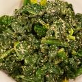 パッシーユ's cooksnap of when they made この時期限定ちぢみほうれん草ポンごま和え.