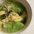 あっぷるあさい's cooksnap of when they made 包丁不要～ずぼらーのレタススープ.