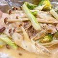 Norie♡'s cooksnap of when they made 濃厚チーズ♡鮭ホイル焼きちゃんちゃん焼き.