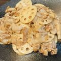 junmomoan♪'s cooksnap of when they made 簡単！蓮根と豚肉の甘辛シャキシャキ炒め.