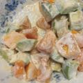 レインボーライス's cooksnap of when they made 柿とアボカドの味噌マヨヨーグルトサラダ！.