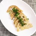 horseland's cooksnap of when they made 厚切りレンコンソテー.