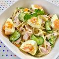お料理ニャロメ's cooksnap of when they made 卵入りでまろやか♪スパゲッティマヨサラダ.