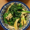 A子／平日のおやつ's cooksnap of when they made ほうれん草、しめじ、油揚げのおひたし✨.