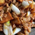 1065386's cooksnap of when they made 超手抜き焼肉タレで★厚揚げ豚バラの炒め煮.