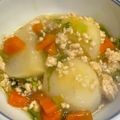 旭山ペンギン's cooksnap of when they made 小かぶのそぼろあんかけ煮.
