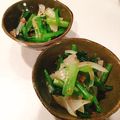 コエマクぶーちゃん's cooksnap of when they made 小松菜と玉ねぎのおひたし.