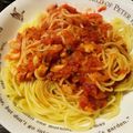 ゆんひママ☆'s cooksnap of when they made タコのトマトソースパスタ.