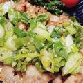 monjimari's cooksnap of when they made 超簡単！豚ロースのねぎだれがけ.