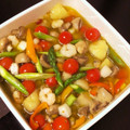 たろべちゃん's cooksnap of when they made じゃがいもとタコのたっぷり野菜アヒージョ.