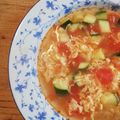 薔薇とすみれと手まり's cooksnap of when they made 食べるスープ『トマトと卵コンソメスープ』.