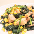 イエローバード's cooksnap of when they made 鶏肉&ほうれん草のガリバタしょうゆ炒め.