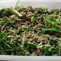 雅＊文's cooksnap of when they made 簡単！水菜とひき肉のシャキシャキ炒め.