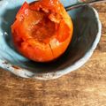 カズ形33's cooksnap of when they made 柿のシャーベットってか、冷凍完熟柿w.