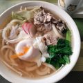akoreana's cooksnap of when they made 豚肉うどん 卵のせ.