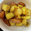 クックH86AFM☆'s cooksnap of when they made サツマイモと厚切りベーコンのカレー炒め♪.