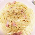 クック6HQII1☆'s cooksnap of when they made 簡単☆牛乳でカルボナーラ.