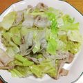 55才のおじさん's cooksnap of when they made 春キャベツと豚バラのフライパン蒸し.