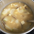 まーきゅ's cooksnap of when they made 簡単！蕪と椎茸のお味噌汁.