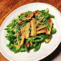 ちゃちゃまる26's cooksnap of when they made 【納豆のタレ】練り物とピーマンの炒め物.