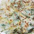 ナーちゃん's cooksnap of when they made 簡単！安納芋と水菜のチヂミ.