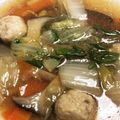 ozameg's cooksnap of when they made 温まる～～白菜と鶏団子の中華スープ☆.