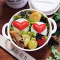 ☆たこぷー☆'s cooksnap of when they made *バレンタイン❤大人なハートのお弁当*.