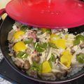 クックGMIC6B☆'s cooksnap of when they made 秋色野菜のパエリア風炊き込みご飯.