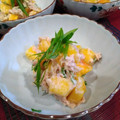 カナかおり's cooksnap of when they made 甘い柿を☆柚子胡椒でツナマヨねぎ和え.