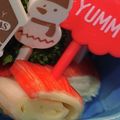 toumi's cooksnap of when they made キャラおかず＊カニカマとチーズまきまき♬.