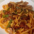 тakuмasa✩。's cooksnap of when they made ☆時短☆うどんでナポリタン.