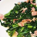 クックVOY1Q3☆'s cooksnap of when they made 春菊とベーコンの美味しい炒め.