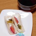 ﾋﾟﾛﾐ♡'s cooksnap of when they made フルーツサンド.
