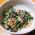 ◎ゆうさん's cooksnap of when they made ほうれん草とさば缶で☆美味しいマヨ和え.