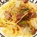 ryogapoco's cooksnap of when they made 白菜とベーコンの煮込みパスタ♪.