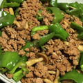 紅峰のマッタリ時間's cooksnap of when they made ピーマンと挽き肉のオイスター炒め.