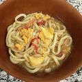 亜久里's cooksnap of when they made お腹ぽかぽか♡カニカマ卵うどん.