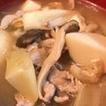 ricosweets's cooksnap of when they made 豚肉の芋煮(味噌味).