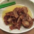 coo123's cooksnap of when they made 鶏皮のパリパリ生姜焼き。.