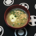 おはなすき's cooksnap of when they made 超簡単！たまねぎと落とし卵のお味噌汁✨.